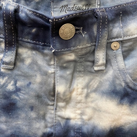 Hand-dyed Madewell High Rise Denim Shorts - 27 - Picture 4 of 4